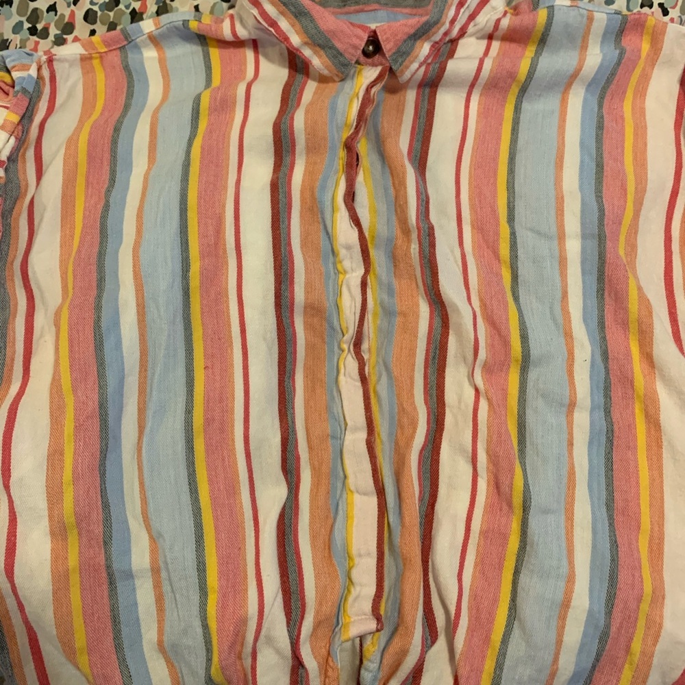 Stripped collared shirt